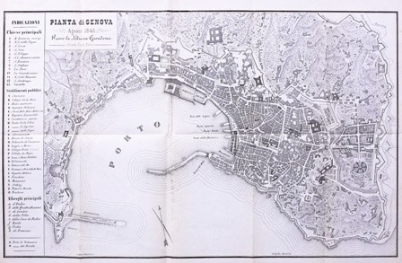 Mappa di Genova del 1846