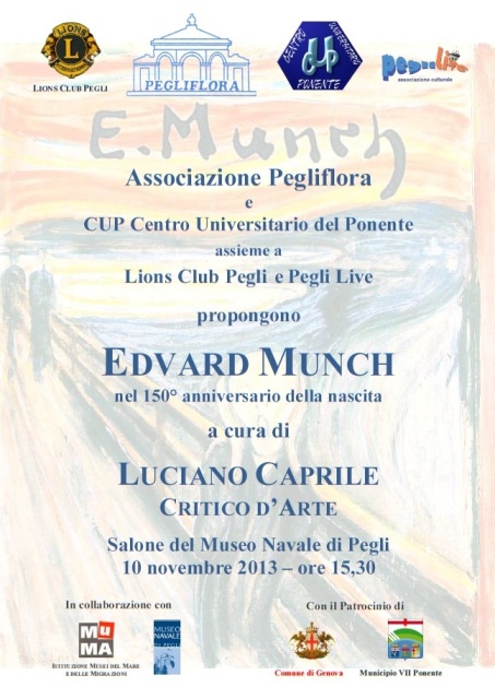 Locandina conferenza Munch